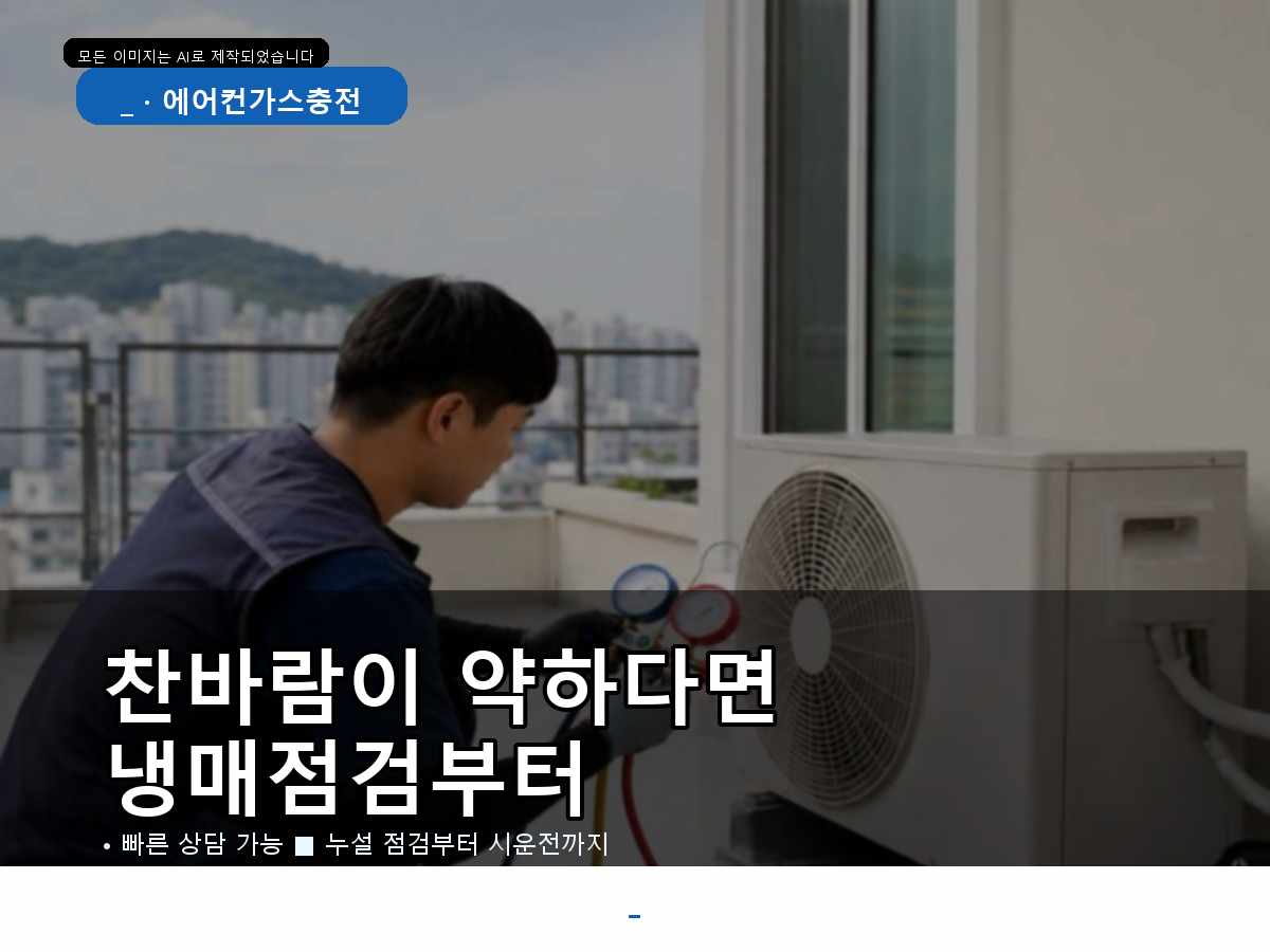 경주시 상신리 에어컨가스충전 냉방 성능 점검, 영업장 실외기 조건 확인