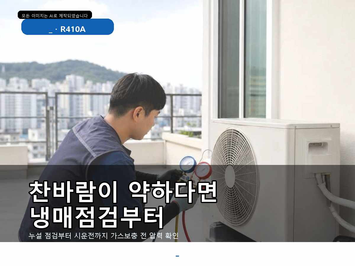 포항시 에어컨가스충전 우각리, 배관 연결부 확인