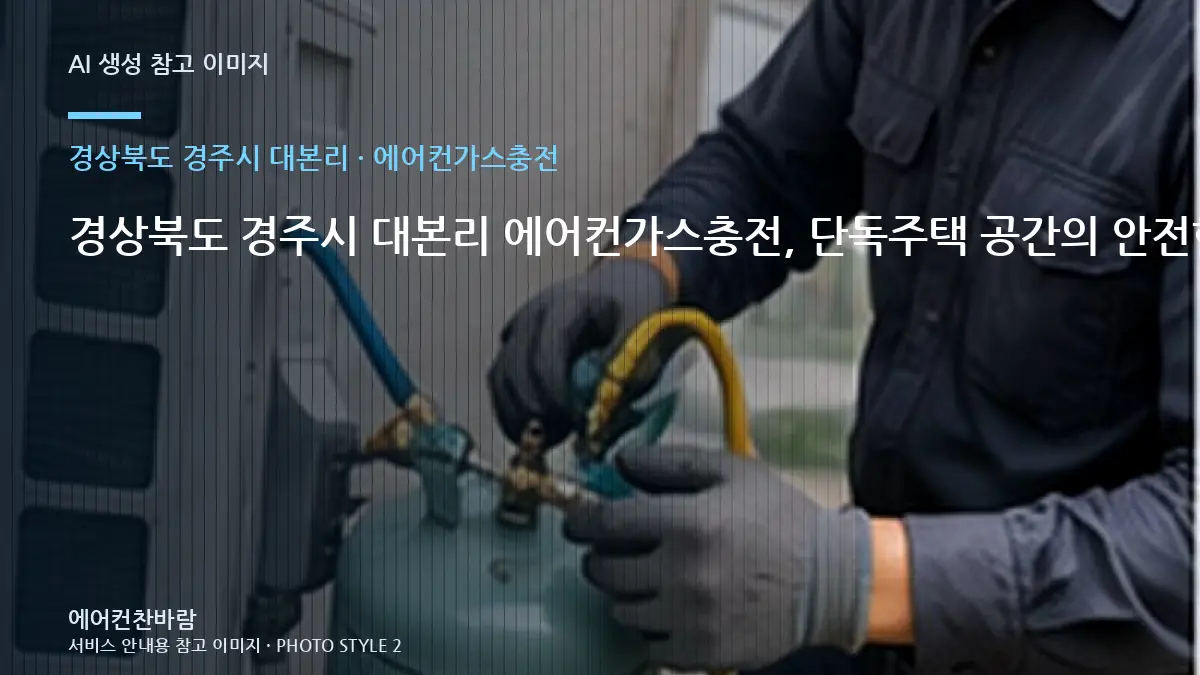 경상북도 경주시 대본리 에어컨가스충전, 단독주택 공간의 안전한 점검 범위 · 수량별 준비방법