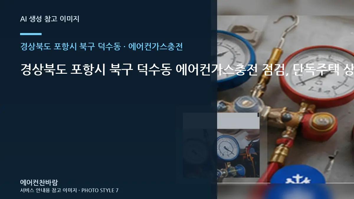 경상북도 포항시 북구 덕수동 에어컨가스충전 점검, 단독주택 상태를 기록하는 방법 · 테스트 항목 정리